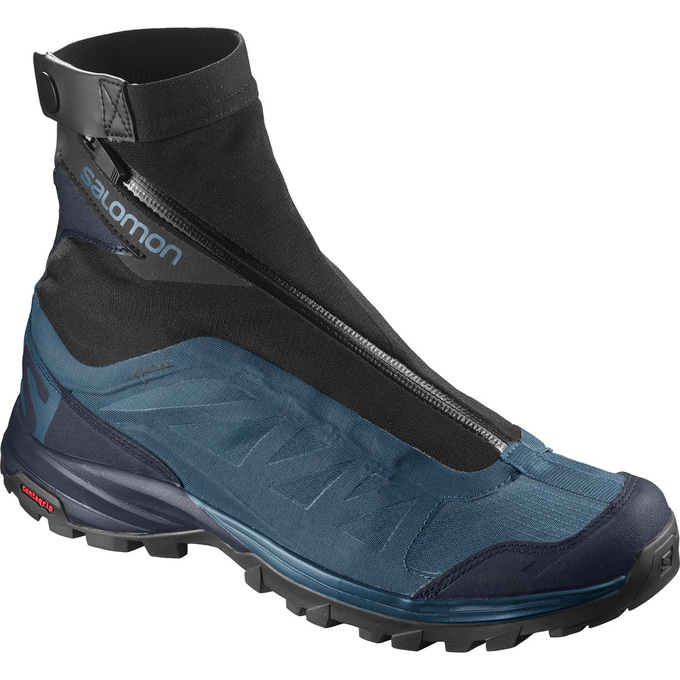 Salomon Israel OUTPATH PRO GTX® - Mens Hiking Shoes - Blue/Black (JZOW-54178)